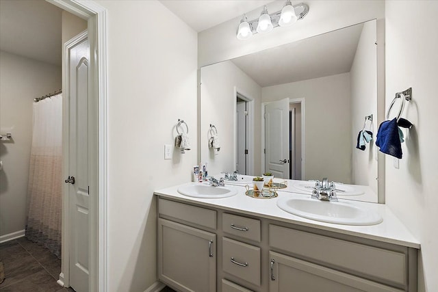 bathroom with vanity