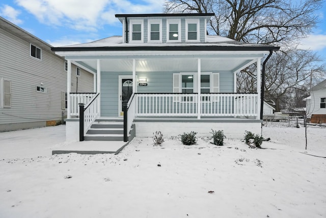 bungalow featuring a porch