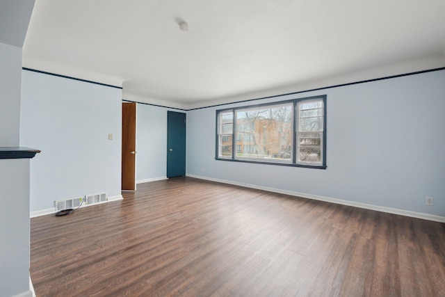 interior space featuring dark hardwood / wood-style floors