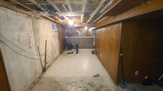 view of basement