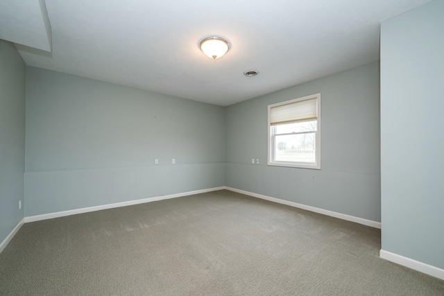 view of carpeted empty room