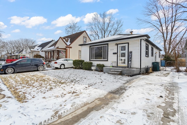 view of bungalow-style home