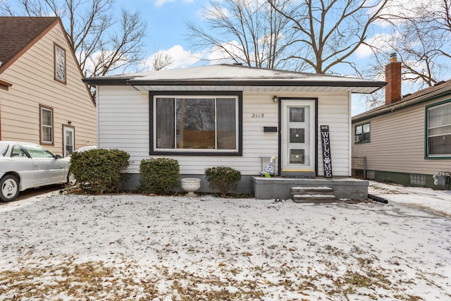 view of bungalow-style home