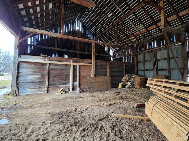 view of horse barn