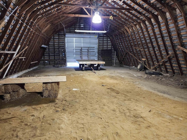 view of attic