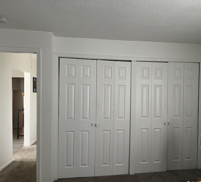 8017 S Saginaw St, New Lothrop, MI 48460 - detailed view of carpet, a textured ceiling, and baseboards