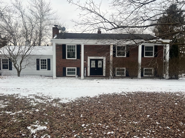 view of split foyer home