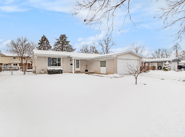 ranch-style house with a garage