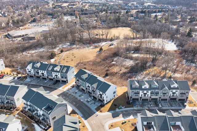 bird's eye view featuring a residential view