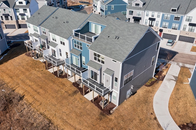 drone / aerial view featuring a residential view