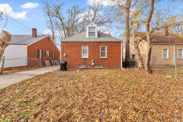 view of back of property