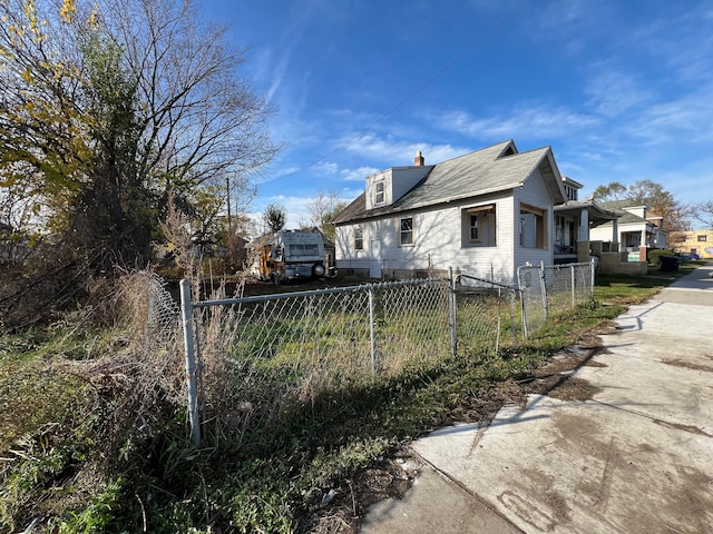 view of home's exterior