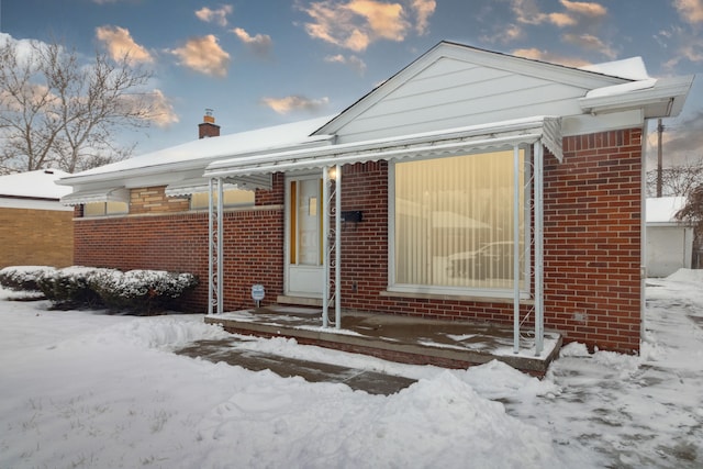 view of front of home