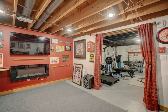 view of exercise room