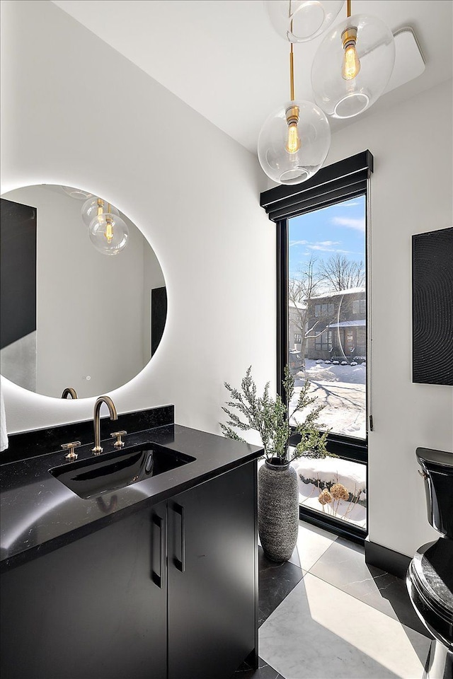 bathroom featuring vanity