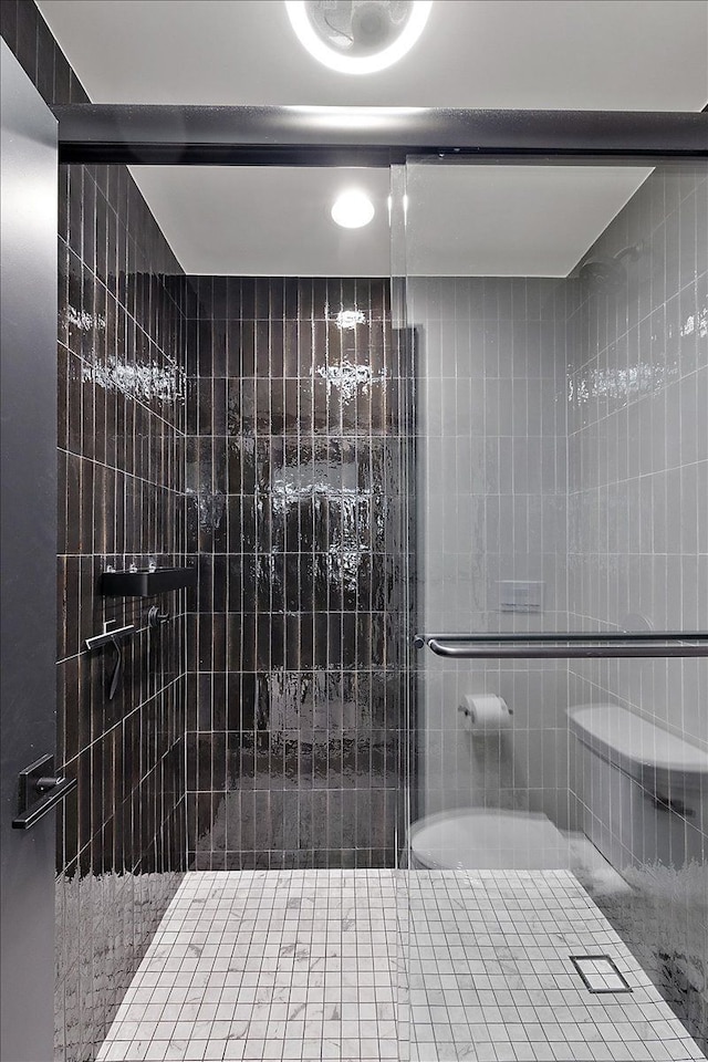 full bathroom with a stall shower