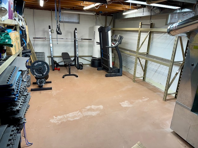 view of workout room