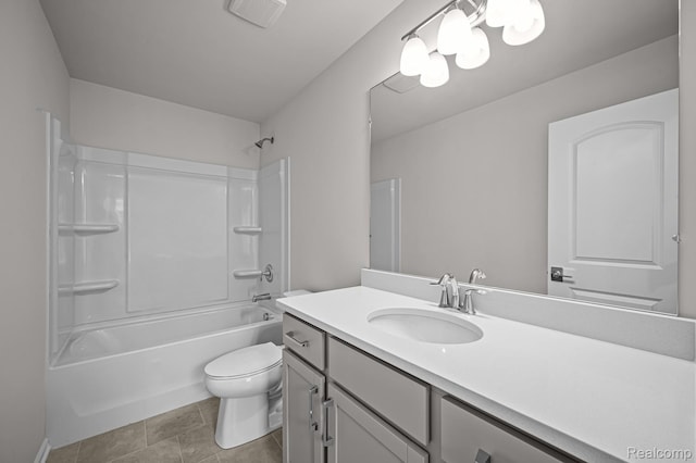 2302 Mill Ln, Saline, MI 48176 - full bath featuring toilet, vanity, and shower / washtub combination