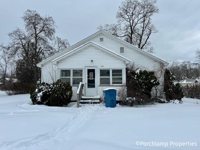 view of bungalow-style house