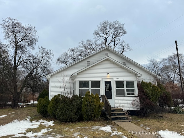 view of bungalow-style house