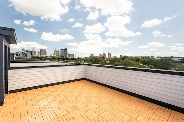 view of patio / terrace featuring a balcony