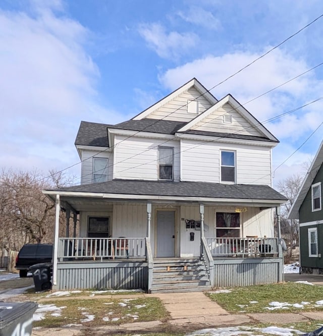 view of front facade with covered porch