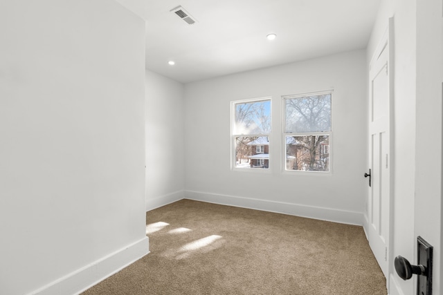 unfurnished bedroom with carpet flooring