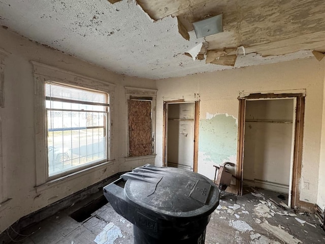 interior space featuring two closets