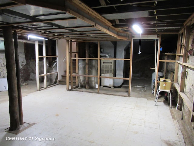 view of basement