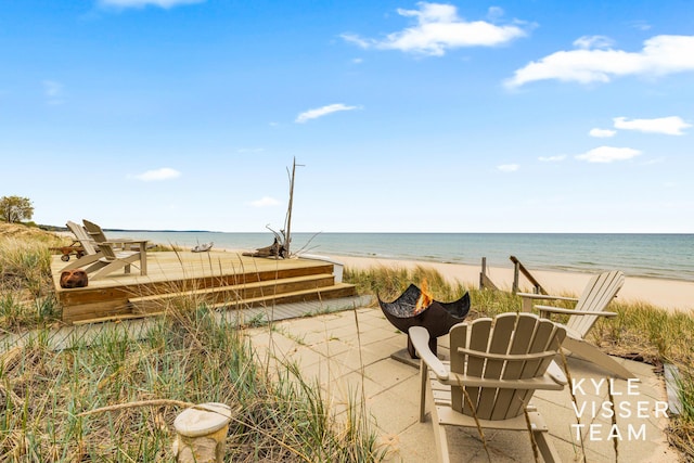 7042 S Montgomery, Pentwater, MI 49449 - water view featuring local beach