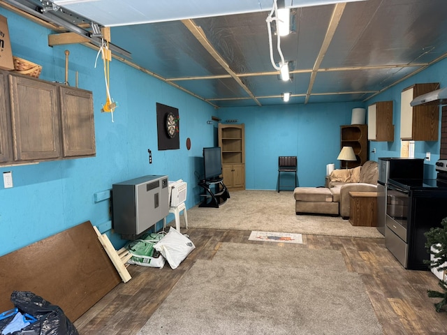 8210 N Johnson Rd, Irons, MI 49644 - living area with wood finished floors