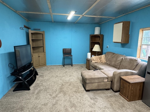 8210 N Johnson Rd, Irons, MI 49644 - living area with carpet flooring