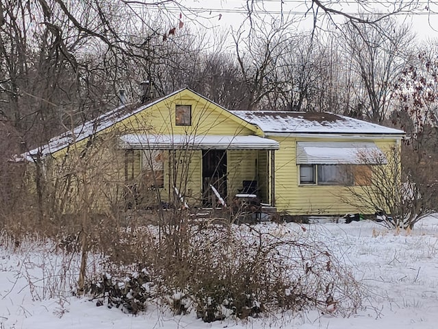 view of bungalow