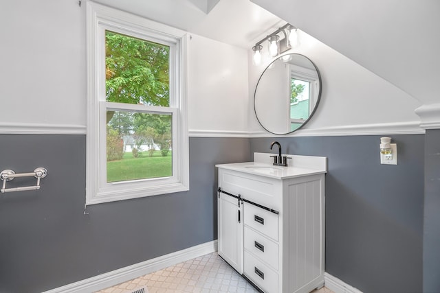 bathroom featuring vanity