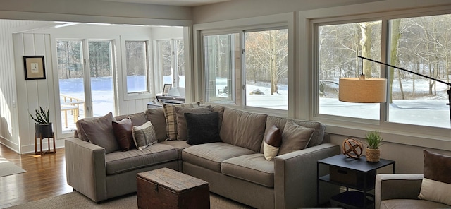 view of sunroom / solarium