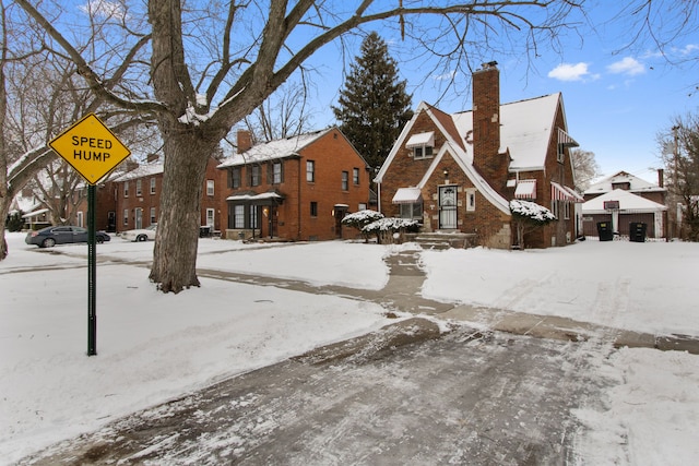 view of snowy yard