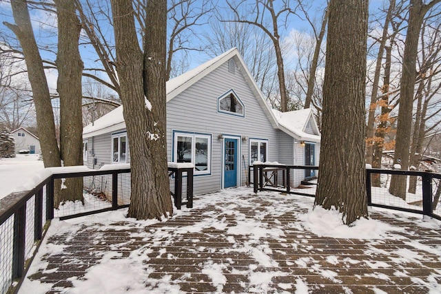 view of front of home