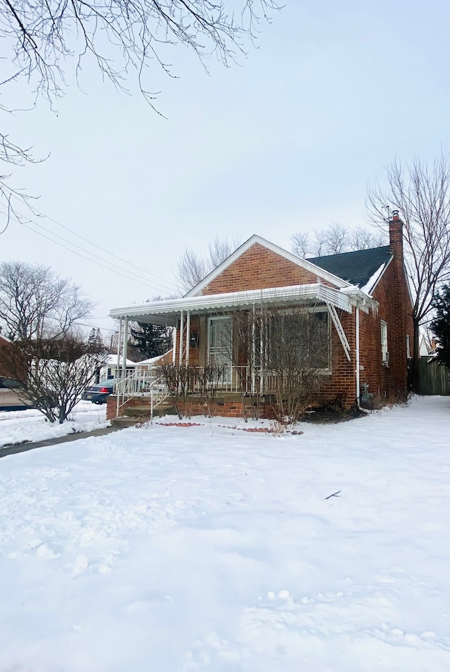 view of front facade with a porch