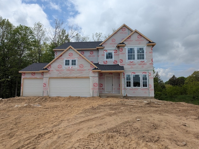 784 Petoskey Stone Dr, Byron Center, MI 49315 - property in mid-construction featuring driveway and a shingled roof