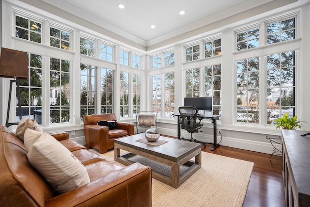 view of sunroom / solarium