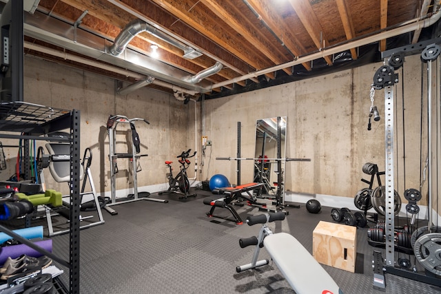 view of exercise room