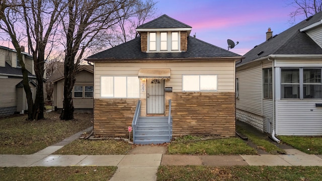 view of bungalow