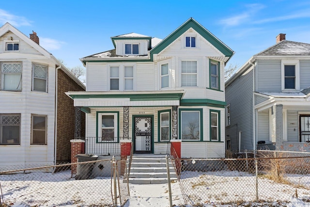 victorian home with covered porch