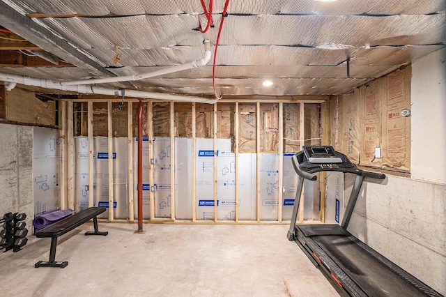view of exercise room