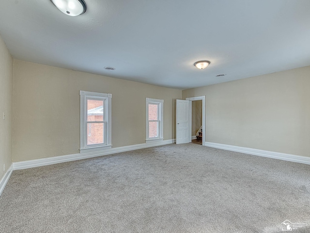 view of carpeted empty room