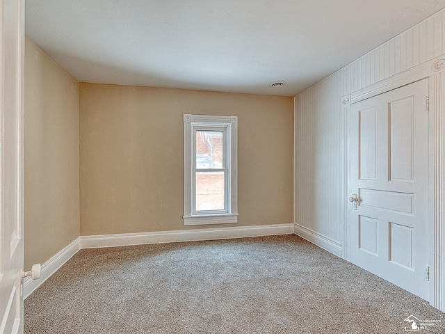 view of carpeted empty room