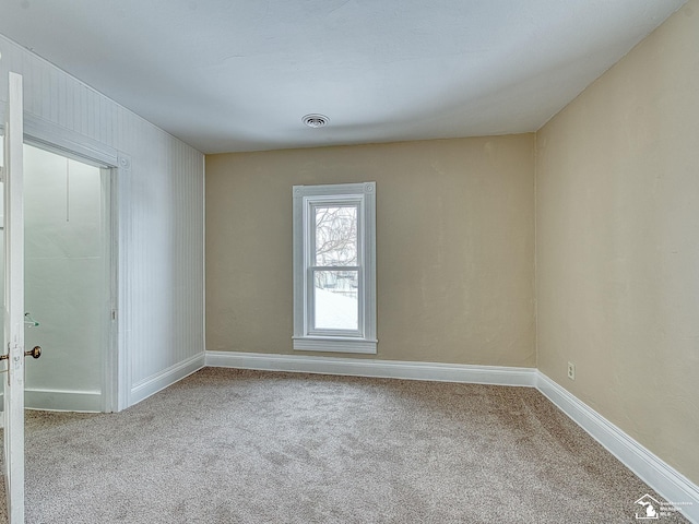 view of carpeted empty room