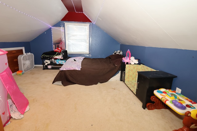 1022 Lorene Ave, Mount Morris, MI 48458 - carpeted bedroom with vaulted ceiling
