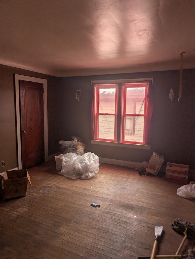 interior space featuring hardwood / wood-style floors