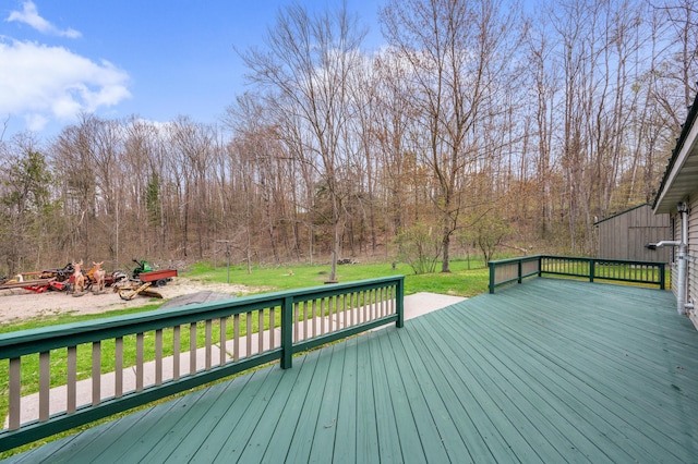 10184 Bea Blvd, Reed City, MI 49677 - view of wooden deck